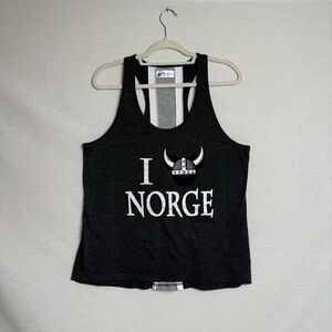 Disney Parks “I Love Norge” Viking Mickey Racerback Tank Top – Women’s Size L